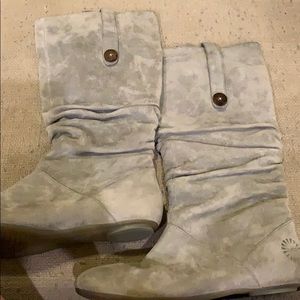 Ugg slouchy gray boots size 8 very cool!